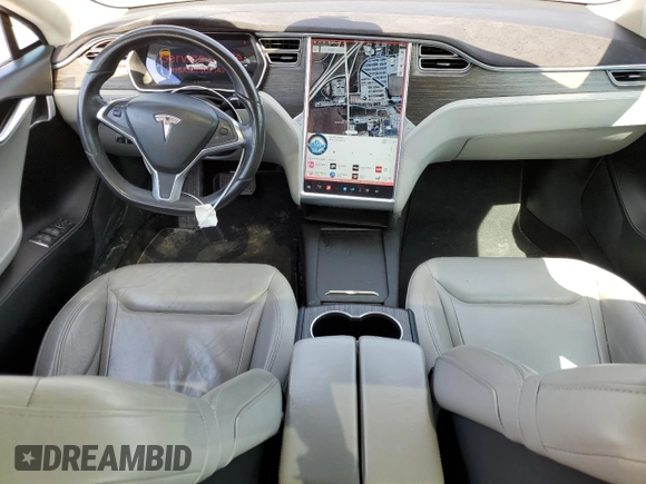 2016 Tesla Model S 90D with VIN 5YJSA1E25GF142104, listed as a Copart auction lot 50874815 with 84,917 mi miles and Salvage Title. Bid and sale history available at DreamBid. Image 8.