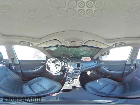 2015 Kia Optima SX Turbo with VIN 5XXGR4A66FG362260, listed as a Copart auction lot 85453044 with 0 mi miles and Salvage Title. Bid and sale history available at carsss.com. Image 12.