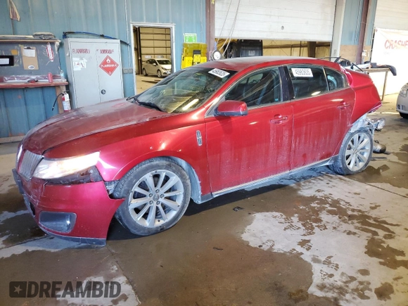 2010 Lincoln MKS EcoBoost with VIN 1LNHL9FT3AG602783, listed as a Copart auction lot 45983635 with 216,806 mi miles and Salvage title. Bid and sale history available at DreamBid. Image 1.