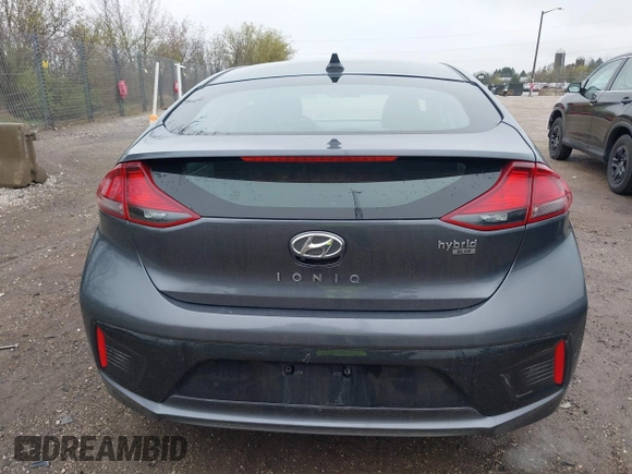 2019 Hyundai Ioniq Blue with VIN KMHC65LC7KU117578, listed as a IAAI auction lot 42173054 with 80,541 mi miles and . Bid and sale history available at DreamBid. Image 16.
