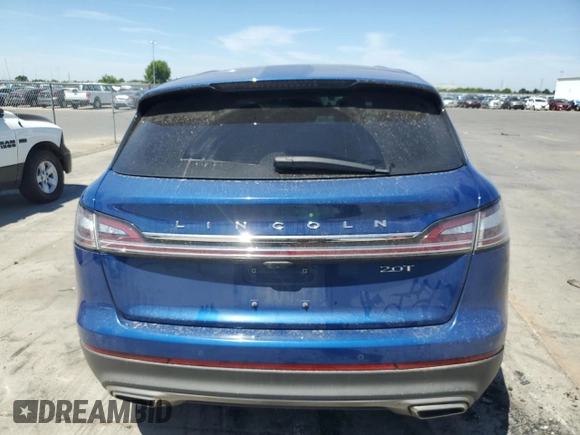 2020 Lincoln Nautilus Standard with VIN 2LMPJ6J92LBL18863, listed as a Copart auction lot 56599405 with 48,686 mi miles and Salvage title. Bid and sale history available at DreamBid. Image 6.