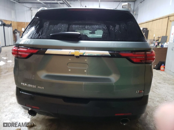 2022 Chevrolet Traverse LT Cloth with VIN 1GNEVGKWXNJ126196, listed as a Copart auction lot 42324735 with 58,415 mi miles and Clean Title. Bid and sale history available at carsss.com. Image 6.