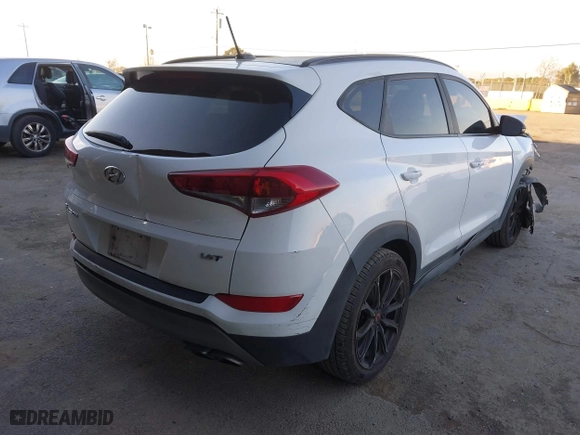 2017 Hyundai Tucson Value with VIN KM8J33A27HU541527, listed as a IAAI auction lot 41382244 with 65,848 mi miles. Bid and sale history available at carsss.com. Image 4.