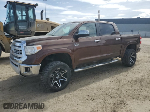 2015 Toyota Tundra 4WD Truck Platinum with VIN 5TFAY5F14FX438207, listed as a Copart auction lot 52706155 with 156,683 mi miles and Clean Title. Bid and sale history available at carsss.com. Image 1.