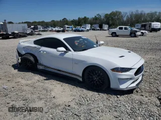 2019 Ford Mustang GT with VIN 1FA6P8CF0K5166163, listed as a Copart auction lot 51006725 with 34,748 mi miles and Salvage title. Bid and sale history available at DreamBid. Image 4.