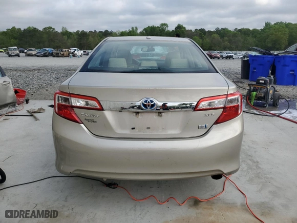 2014 Toyota Camry Hybrid LE with VIN 4T1BD1FK6EU105441, listed as a Copart auction lot 51053085 with 195,447 mi miles and Salvage Title. Bid and sale history available at carsss.com. Image 6.