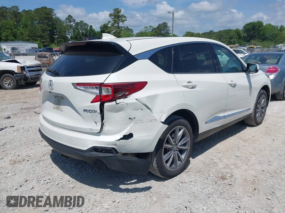2019 Acura RDX Technology with VIN 5J8TC1H53KL007506, listed as a IAAI auction lot 42158315 with 123,323 mi miles and . Bid and sale history available at DreamBid. Image 4.