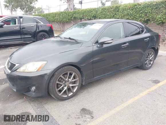 2011 Lexus IS 250 with VIN JTHBF5C20B5132424, listed as a IAAI auction lot 42497980 with 158,493 mi miles and . Bid and sale history available at DreamBid. Image 2.