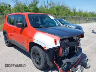 2018 Jeep Renegade Sport with VIN ZACCJAAB6JPG96519, listed as a IAAI auction lot 41948150 with 74,245 mi miles and . Bid and sale history available at DreamBid. Image 1.