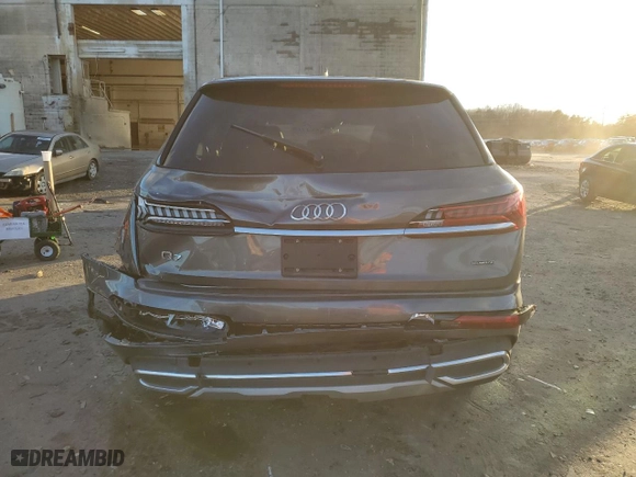 2021 Audi Q7 Premium with VIN WA1AXAF72MD030779, listed as a Copart auction lot 80773073 with 0 mi miles. Bid and sale history available at carsss.com. Image 6.