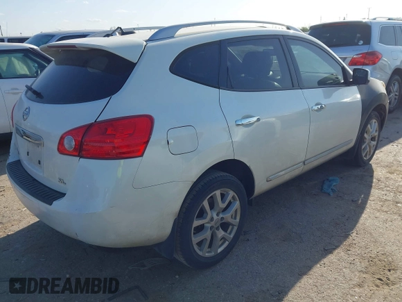 2013 Nissan Rogue S with VIN JN8AS5MT4DW025815, listed as a IAAI auction lot 41847352 with 108,520 mi miles and . Bid and sale history available at DreamBid. Image 4.