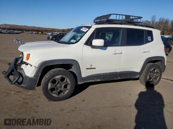 2015 Jeep Renegade Latitude with VIN ZACCJBBH2FPB80612, listed as a Copart auction lot 43328085 with 158,162 mi miles and Salvage Title. Bid and sale history available at carsss.com. Image 1.