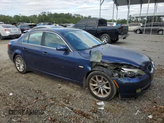 2009 BMW 5 Series 550i with VIN WBANW53529CT55835, listed as a Copart auction lot 75104204 with 46,358 mi miles and Salvage Title. Bid and sale history available at carsss.com. Image 4.