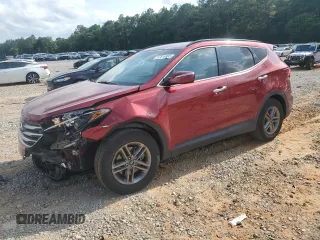 2017 Hyundai Santa Fe 2.4L with VIN 5XYZU3LB6HG415081, listed as a Copart auction lot 57816905 with 96,273 mi miles and Salvage title. Bid and sale history available at DreamBid. Image 1.