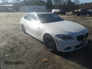 2015 BMW 5 Series 535i xDrive with VIN WBA5B3C53FD541695, listed as a IAAI auction lot 41485523 with 130,133 mi miles. Bid and sale history available at carsss.com. Image 1.