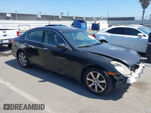 2005 Infiniti G35 with VIN JNKCV51E75M225441, listed as a IAAI auction lot 42223278 with 210,293 mi miles and . Bid and sale history available at DreamBid. Image 1.