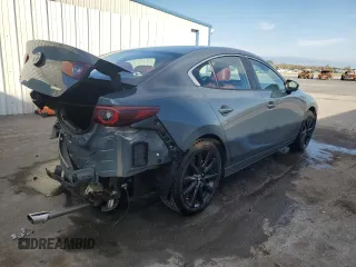 2025 Mazda 3 S Carbon Edition with VIN 3MZBPBCM5SM456474, listed as a Copart auction lot 43121065 with 3,616 mi miles and Clean Title. Bid and sale history available at DreamBid. Image 3.