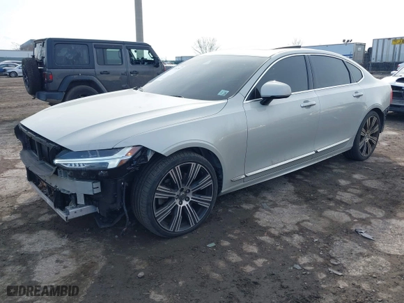 2021 Volvo S90 Inscription with VIN LVYA22ML8MP206915, listed as a IAAI auction lot 41508789 with 66,960 mi miles. Bid and sale history available at carsss.com. Image 16.