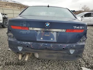 2003 BMW 7 Series 745i with VIN WBAGL63443DP62958, listed as a Copart auction lot 43346805 with 76,468 mi miles and Salvage title. Bid and sale history available at DreamBid. Image 6.