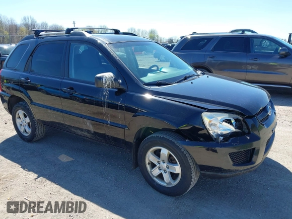 2010 Kia Sportage LX with VIN KNDKGCA34A7669279, listed as a IAAI auction lot 42132770 with 142,828 mi miles and . Bid and sale history available at carsss.com. Image 1.