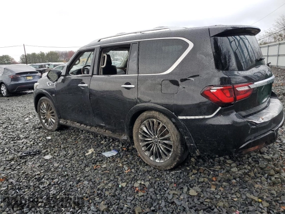 2018 Infiniti QX80 with VIN JN8AZ2NE0J9190068, listed as a Copart auction lot 81597904 with Not provided miles and Salvage title. Bid and sale history available at DreamBid. Image 2.