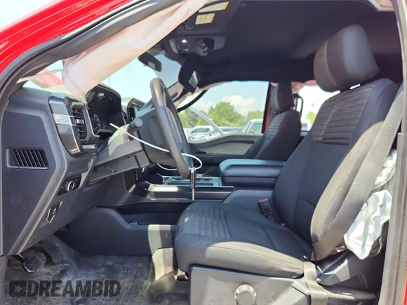 2023 Ford F-150 XL with VIN 1FTEW1EP9PKE23979, listed as a Copart auction lot 57649475 with 35,240 mi miles and Non repairable. Bid and sale history available at DreamBid. Image 7.