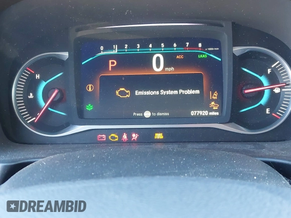 2019 Honda Pilot LX with VIN 5FNYF5H14KB029906, listed as a IAAI auction lot 40859425 with 77,920 mi miles. Bid and sale history available at carsss.com. Image 7.