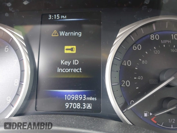 2017 Infiniti Q50 3.0t Premium with VIN JN1EV7AR8HM839141, listed as a IAAI auction lot 41803774 with 109,893 mi miles. Bid and sale history available at carsss.com. Image 7.