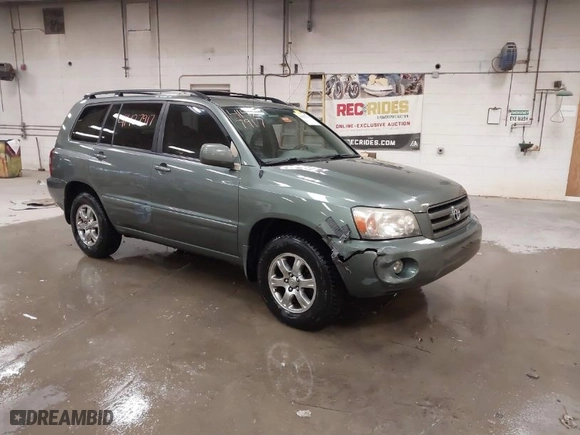 2006 Toyota Highlander w/3rd Row with VIN JTEEP21A760160417, listed as a IAAI auction lot 41427917 with 157,267 mi miles. Bid and sale history available at carsss.com. Image 1.