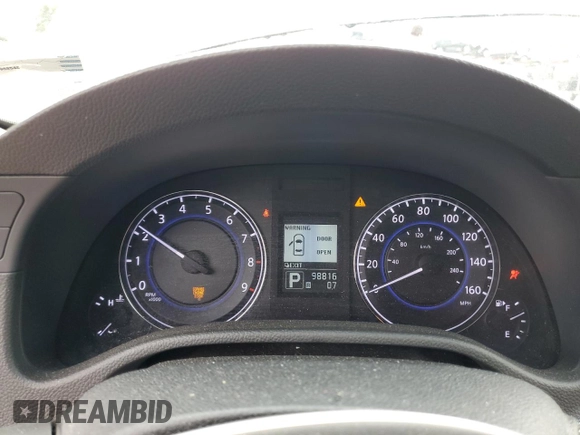2015 Infiniti Q40 with VIN JN1CV6AR1FM520498, listed as a Copart auction lot 72144944 with 98,816 mi miles and Clean Title. Bid and sale history available at carsss.com. Image 9.