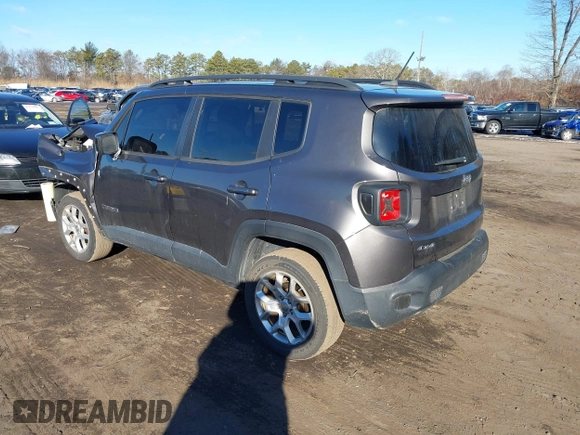 2016 Jeep Renegade Latitude with VIN ZACCJBBT4GPD61037, listed as a IAAI auction lot 41555776 with 89,753 mi miles. Bid and sale history available at carsss.com. Image 3.