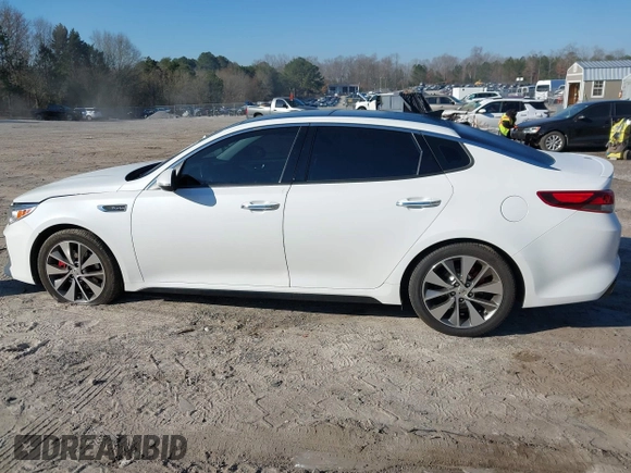 2016 Kia Optima SX Turbo with VIN 5XXGW4L2XGG084628, listed as a IAAI auction lot 41668592 with 116,535 mi miles and . Bid and sale history available at carsss.com. Image 14.