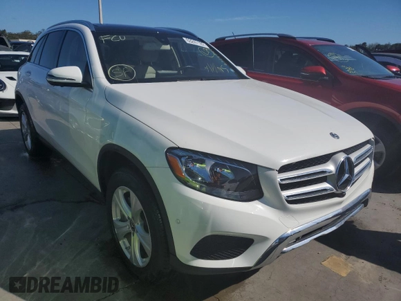 2018 Mercedes-Benz GLC with VIN WDC0G4KB6JV061711, listed as a Copart auction lot 63247122 with 0 mi miles. Bid and sale history available at carsss.com. Image 1.