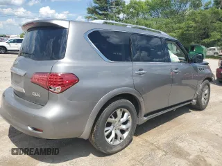 2011 Infiniti QX56 7-passenger with VIN JN8AZ2NEXB9006594, listed as a Copart auction lot 55896974 with Not Provided miles and Clean Title. Bid and sale history available at carsss.com. Image 3.