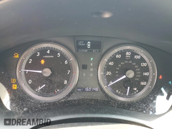 2011 Lexus ES 330 with VIN JTHBK1EG1B2466847, listed as a Copart auction lot 59402315 with 160,146 mi miles and Salvage title. Bid and sale history available at DreamBid. Image 9.