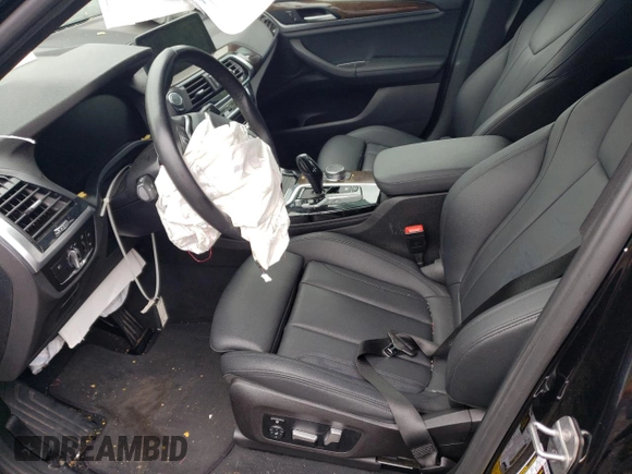 2020 BMW X4 xDrive30i with VIN 5UX2V1C06L9B74345, listed as a Copart auction lot 57495183 with 0 mi miles. Bid and sale history available at carsss.com. Image 7.