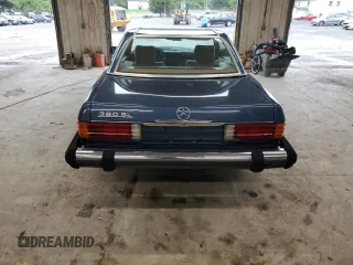 1983 Mercedes-Benz 380 with VIN WDBBA45A0DB019574, listed as a Copart auction lot 73357504 with 56,150 mi miles and Clean Title. Bid and sale history available at carsss.com. Image 6.
