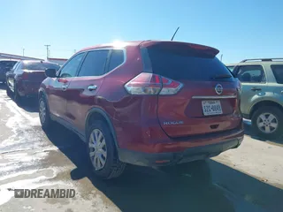 2015 Nissan Rogue SV with VIN KNMAT2MV9FP552979, listed as a IAAI auction lot 41412809 with 235,127 mi miles. Bid and sale history available at carsss.com. Image 3.