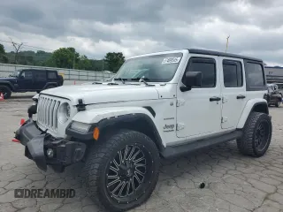 2022 Jeep Wrangler Unlimited Sahara z VIN 1C4HJXEN0NW262439, wystawiony jako Copart lot #57469545 z przebiegiem 30 336 mil mil oraz Szkoda całkowita • Salvage title. Historia ofert i sprzedaży dostępna na DreamBid. Obrazek 1.
