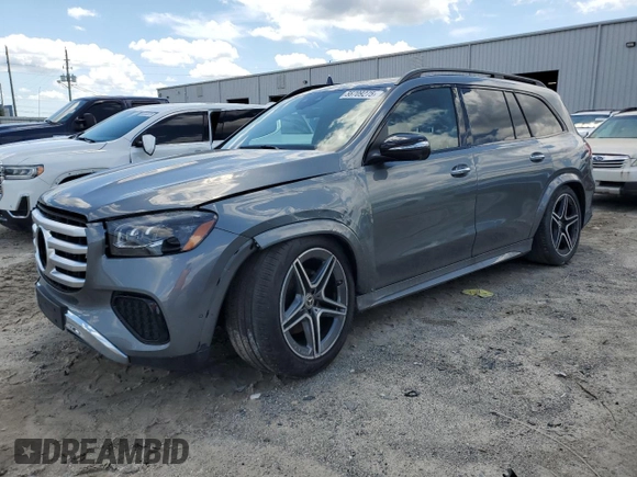 2024 Mercedes-Benz GLS 450 with VIN 4JGFF5KE5RB173752, listed as a Copart auction lot 56709275 with 1,631 mi miles and Clean Title. Bid and sale history available at DreamBid. Image 1.