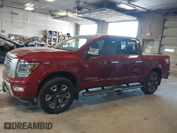 2021 Nissan Titan Pro-4X with VIN 1N6AA1ED9MN525986, listed as a IAAI auction lot 41795296 with 34,395 mi miles and . Bid and sale history available at DreamBid. Image 14.
