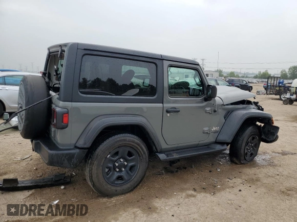 2021 Jeep Wrangler Willys with VIN 1C4GJXAG7MW539041, listed as a Copart auction lot 60457725 with 23,612 mi miles and Salvage title. Bid and sale history available at DreamBid. Image 3.