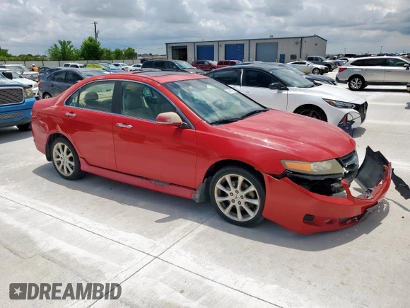 2006 Acura TSX with VIN JH4CL96806C016467, listed as a Copart auction lot 57245025 with 166,917 mi miles and Salvage title. Bid and sale history available at DreamBid. Image 4.