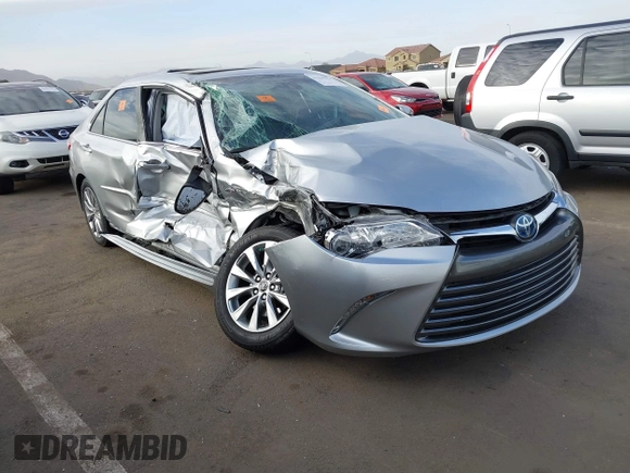 2017 Toyota Camry Hybrid LE with VIN 4T1BD1FKXHU221682, listed as a IAAI auction lot 41555214 with 1 mi miles. Bid and sale history available at carsss.com. Image 1.