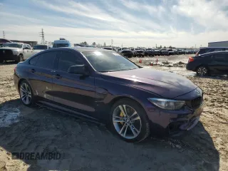 2018 BMW 4 Series 440i with VIN WBA4J5C51JBF07353, listed as a Copart auction lot 42490255 with 49,630 mi miles and Salvage Title. Bid and sale history available at DreamBid. Image 4.