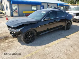 2021 Cadillac CT5 Luxury with VIN 1G6DW5RK2M0117864, listed as a Copart auction lot 71296614 with 50,185 mi miles and Salvage Title. Bid and sale history available at DreamBid. Image 1.