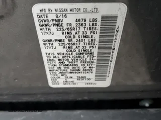 2016 Nissan Rogue S with VIN JN8AT2MV9GW152478, listed as a Copart auction lot 52906875 with 121,278 mi miles and Salvage Title. Bid and sale history available at carsss.com. Image 13.