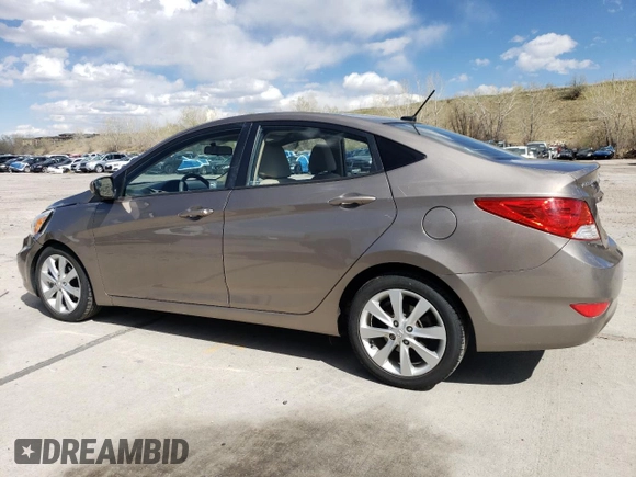 2014 Hyundai Accent GLS with VIN KMHCU4AE0EU676317, listed as a Copart auction lot 53395075 with 79,838 mi miles and Salvage Title. Bid and sale history available at carsss.com. Image 2.