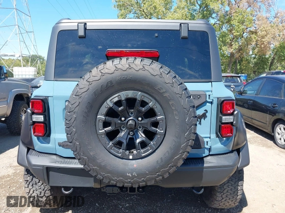 2023 Ford Bronco Raptor with VIN 1FMEE5JR9PLC09582, listed as a IAAI auction lot 40262385 with 873 mi miles. Bid and sale history available at carsss.com. Image 16.
