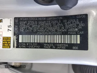 2006 Toyota Prius with VIN JTDKB20U163170201, listed as a Copart auction lot 50397315 with 275,419 mi miles and Salvage Title. Bid and sale history available at DreamBid. Image 13.